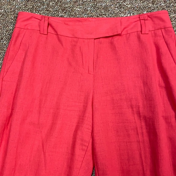 Cato pink /orange linen pants w/cuffs size 8P - Picture 4 of 15